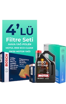 Bosch Ford Ecosport 1.5 Dizel Filtre Bakım Seti Motul Motor Yağlı (2018-2022) 4 Lü Bosch Ford Ecosport 1.5 Dizel Filtre Bakım Seti Motul Motor Yağlı (2018-2022) 4 Lü