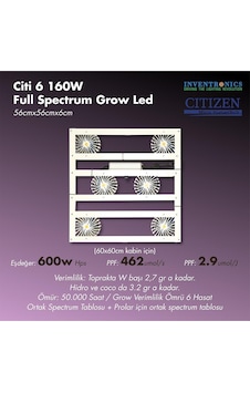 Citi 6 160w Full Spectrum Grow Led Lamba Citi 6 160w Full Spectrum Grow Led Lamba