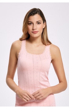 İlke 6'lı Paket, %100 Pamuk Penye, Jakarlı Kalp Desenli , Geniş Dantelli Askılı, Kadın Atlet Pudra İlke 6'lı Paket, %100 Pamuk Penye, Jakarlı Kalp Desenli , Geniş Dantelli Askılı, Kadın Atlet Pudra