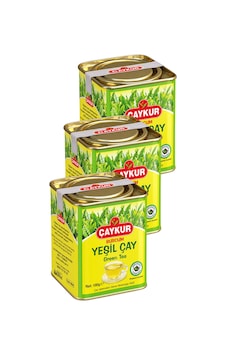 Burcum Yeşil Dökme Çay Teneke Kutu 100 Gr. Üçlü Paket Burcum Yeşil Dökme Çay Teneke Kutu 100 Gr. Üçlü Paket