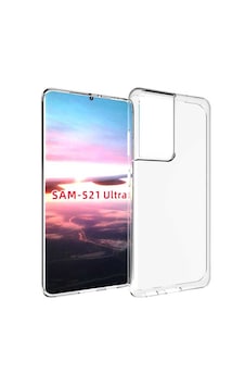 Samsung Galaxy S21 Ultra Kılıf Zore Süper Silikon - Şeffaf Samsung Galaxy S21 Ultra Kılıf Zore Süper Silikon - Şeffaf