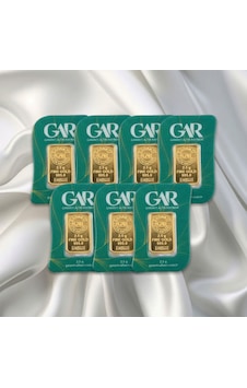 7 Adet 2.5 Gr 24 Ayar Gram Altın 7 Adet 2.5 Gr 24 Ayar Gram Altın