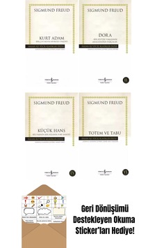 Sigmund Freud 4 Kitap Set + Okuma Sticker'ları