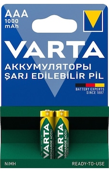 Varta Ni-Mh 1.2V 1000 Mah Hr03 Aaa Sarjli İnce Kalem Pil 2'li Varta Ni-Mh 1.2V 1000 Mah Hr03 Aaa Sarjli İnce Kalem Pil 2'li