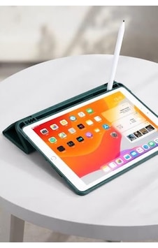 X810 S9 12.4 İnç Kılıf Kalem Koyma Bölmeli Stand Olan Uyku Modlu Suni Deri, Yarı Transparan Silikon Arka Yüzey Ergonomik Yapılı, Attravtive Cover Haki Sku: Zeusb0gv3kqj4q Arka Kapak