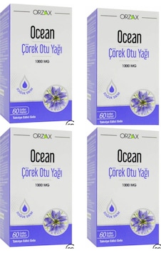 Ocean Çörek Otu Yağı 1000 Mg 60 Kapsül 4 Adet Ocean Çörek Otu Yağı 1000 Mg 60 Kapsül 4 Adet