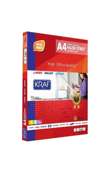 Kraf Laser Etiket Kf-2453 45MM X 30MM 3600 Etiket Kraf Laser Etiket Kf-2453 45MM X 30MM 3600 Etiket