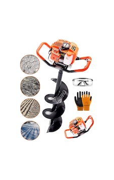 Dragro DRG-h1721 Turuncu Toprak Burgu Makinası 150 MM Delme Ucu H1721 Turuncu 9.9 Motor Gücü