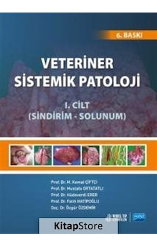 Veteriner Sistemik Patoloji Cilt 1 -  Sindirim Solunum - Fatih Hatipoğlu - Atlas Akademi Yayınları