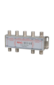 Ayt 1 8 Uydu Dağıtıcısı 5-2500 Mhz Splitter Tek Sinyal Girişini 8 Çıkışa Çoklayıcı