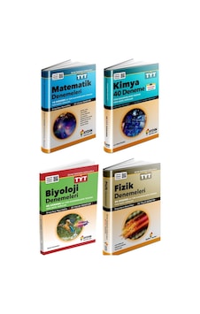 Aydın 2025 Tyt Matematik + Fizik + Kimya + Biyoloji Deneme Seti 4 Kitap