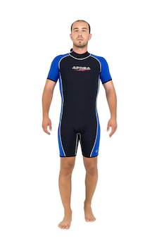 Apnea Sport Shorty Dalış Elbisesi Mavi - Siyah Apnea Sport Shorty Dalış Elbisesi Mavi - Siyah