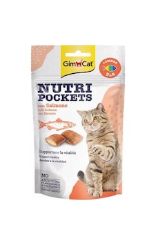 Nutri Pockets Somonlu Kedi Ödülü 60 Gr Nutri Pockets Somonlu Kedi Ödülü 60 Gr
