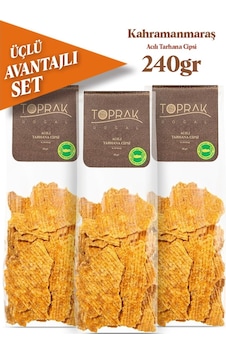 Toprak Doğal Acılı Tarhana Cips Avantajlı Set 3 x 80 G Toprak Doğal Acılı Tarhana Cips Avantajlı Set 3 x 80 G