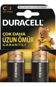 Duracell Orta Boy Pil C 2 Li C2