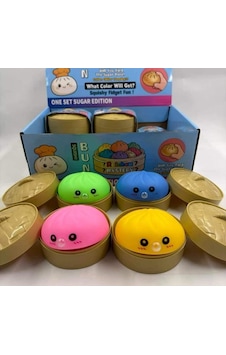 Dumpling Squishy Sürpriz Renkli Çin Mantısı - Baloncuk Çıkaran Rainbow Mystery Squishy