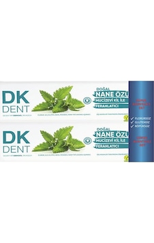 Dermokil Dk Dent Nane Özlü Mucizevi Kil ile Ferahlatıcı Diş Macunu 2 x 75 ML Dermokil Dk Dent Nane Özlü Mucizevi Kil ile Ferahlatıcı Diş Macunu 2 x 75 ML