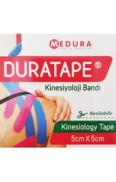 Duratape Kinesio Tape Tex Bant Mavi Sporcu Bandı 5cmX5m Duratape Kinesio Tape Tex Bant Mavi Sporcu Bandı 5cmX5m