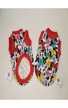Miniş Pet Butik Minnie Baskılı Kedi Köpek Atlet