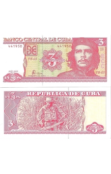 Emir Koleksiyon Küba 2005 Yılı 3 Pesos Yabancı Kağıt Para Çil Unc Koleksiyon Para