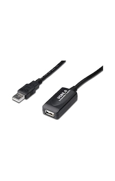 Dıgıtus Da-73101 Digitus Usb 2.0 Repeater Kablosu, Usb A Erkek / A Dişi, 15 Metre