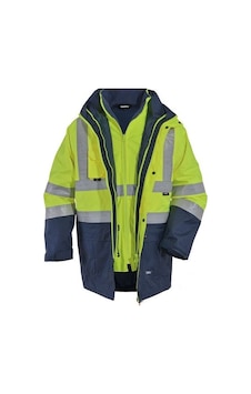 Vizwell Vwjk44 Hi-vis 5+1 Reflektörlü Yüksek Görünürlüklü 300d Oxford Parka Sarı Vizwell Vwjk44 Hi-vis 5+1 Reflektörlü Yüksek Görünürlüklü 300d Oxford Parka Sarı
