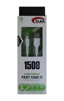 Elba Elb38-l1 1,5mt Apple, Uyumlu iPhone Lightning Beyaz 3a Hız Elba Elb38-l1 1,5mt Apple, Uyumlu iPhone Lightning Beyaz 3a Hız