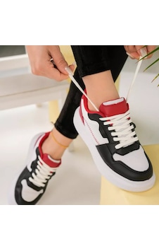 Tarzbu Kadın Siyah Kırmızı Beyaz Günlük Spor Ayakkabı Sneaker 00022 Beyaz - Kırmızı - Siyah Tarzbu Kadın Siyah Kırmızı Beyaz Günlük Spor Ayakkabı Sneaker 00022 Beyaz - Kırmızı - Siyah