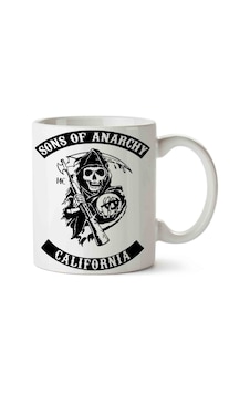 Sons Of Anarchy California Porselen Kupa Bardak Beyaz