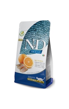 N&D Ocean Ringa Balığı ve Portakallı Tahılsız Kısırlaştırılmış Yetişkin Kedi Maması 5 KG N&D Ocean Ringa Balığı ve Portakallı Tahılsız Kısırlaştırılmış Yetişkin Kedi Maması 5 KG