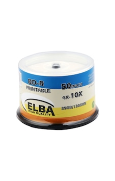 Elba Blu-Ray Bd-R 6 X 50 GB 15Li Cake BoX Printable Elba Blu-Ray Bd-R 6 X 50 GB 15Li Cake BoX Printable