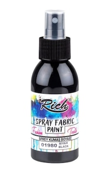 Rich Spray Fabric Paint Sprey Kumaş Boyası 100 Ml Siyah 01980 Rich Spray Fabric Paint Sprey Kumaş Boyası 100 Ml Siyah 01980