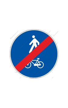 Yayalar ve Bisikletler Tarafından Kullanılabilen Yolun sonu Yayalar ve Bisikletler Tarafından Kullanılabilen Yolun sonu