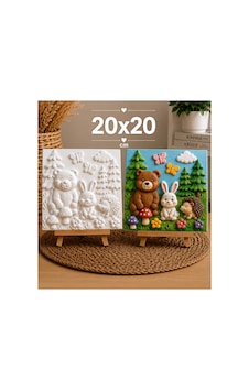 Orman Hayvanları Boyama Seti 20x20 Cm 6'lı Boya Ve Fırça Dahil Orman Hayvanları Boyama Seti 20x20 Cm 6'lı Boya Ve Fırça Dahil