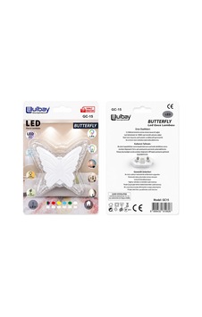 Ulbay Led Gece Lambası Kelebek Tasarım- 10'li Paket Diğer Ulbay Led Gece Lambası Kelebek Tasarım- 10'li Paket Diğer