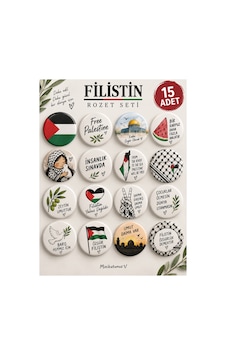 15 Li Filistin Temalı Rozet Seti Özgür Filistin, Barış Ve Dayanışma Tasarımlı Buton Rozet Diğer 15 Li Filistin Temalı Rozet Seti Özgür Filistin, Barış Ve Dayanışma Tasarımlı Buton Rozet Diğer