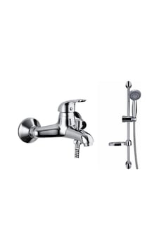 Gpd Adrio Banyo Bataryası Ve Sürgülü Duş Seti Mbb120 - Dst16 Krom Gpd Adrio Banyo Bataryası Ve Sürgülü Duş Seti Mbb120 - Dst16 Krom