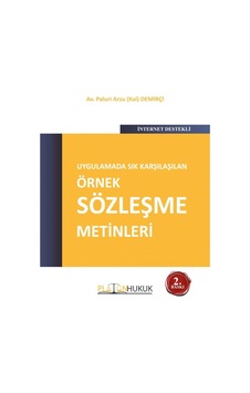 Uygulamada Sık Karşılaşılan Örnek Sözleşme Metinleri 2.Tıpkı Bası