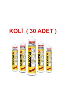Soudal Silicone U Genel Amaçlı Silikon Kartuş 280Gr - Koli