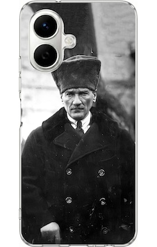 Tecno Spark Go 2 Uyumlu Mustafa Kemal Atatürk Portre Baskılı Silikon Kılıf Renkli Tecno Spark Go 2 Uyumlu Mustafa Kemal Atatürk Portre Baskılı Silikon Kılıf Renkli