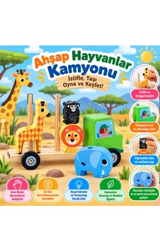 Ahşap Hayvanlar Kamyonu Ahşap Hayvanlar Kamyonu