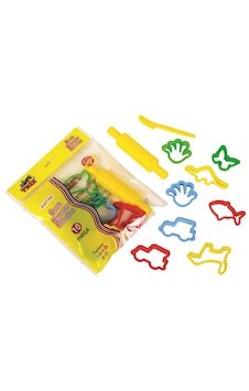Trix Panda Kids Hamur Kalıpları Ve Merdane 10 Parça Karışık Renk