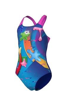 Arena Girl S Swimsuit Swim Pro Back Blue Kız Çocuk Mayosu 010717889 Mavi