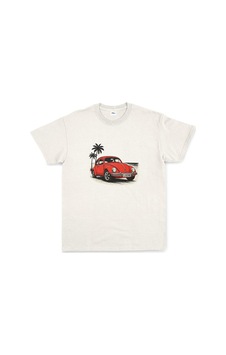 24-7 Beach Days Beyaz Baskılı Erkek T-shirt 24-7 Beach Days Beyaz Baskılı Erkek T-shirt