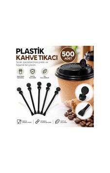 Plastik Kahve Tıkacı Siyah 500 Adet Tek Kullanımlık Kahve Bardağı Tıkacı - 920879287 Plastik Kahve Tıkacı Siyah 500 Adet Tek Kullanımlık Kahve Bardağı Tıkacı - 920879287