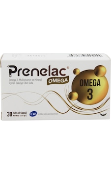 Prenelac Omega 3 Takviye Edici Gıda 30 Soft Jel Kapsül
