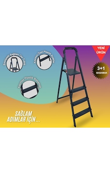 Homtiva 3+1 Merdiven Antrasit-siyah Homtiva 3+1 Merdiven Antrasit-siyah
