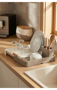 Vizon Sürgülü Lavabo Üstü Bulaşıklık & Fonksiyonel Tabaklık Ve Bardaklık 32x36 Cm Şeffaf Vizon Sürgülü Lavabo Üstü Bulaşıklık & Fonksiyonel Tabaklık Ve Bardaklık 32x36 Cm Şeffaf