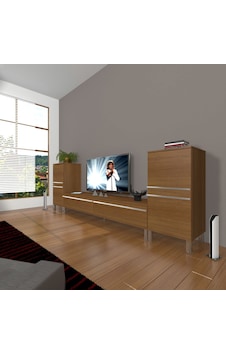 Decoraktiv Eko On2 Mdf Std Krom Ayaklı Tv Ünitesi Tv Sehpası Ceviz Decoraktiv Eko On2 Mdf Std Krom Ayaklı Tv Ünitesi Tv Sehpası Ceviz