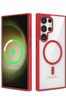 Galaxy S23 Ultra Uyumlu Magsafe Wireless Şarj Özellikli Silikon Brt Ege Kılıf-koyu Kırmızı Galaxy S23 Ultra Uyumlu Magsafe Wireless Şarj Özellikli Silikon Brt Ege Kılıf-koyu Kırmızı